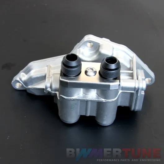 Oil cooler adapter AN10 • BMW M3 S50 S54 & 135i 335i