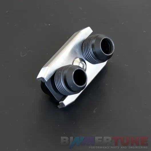 Oil cooler adapter AN10 • BMW M3 S50 S54 & 135i 335i