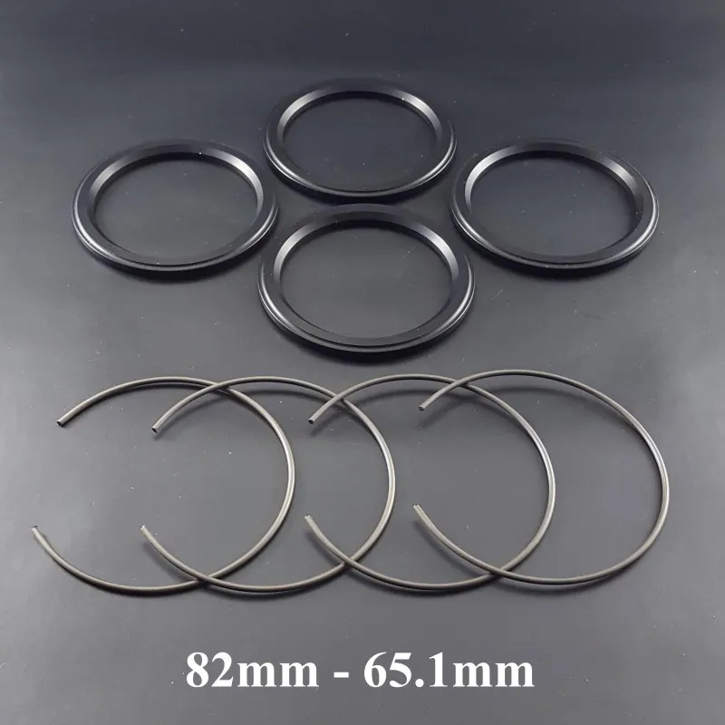 Spigot Ring set Aluminium • 82 mm to 65.1mm