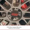 Aluminium centre cap set BBS RC RSII • 80 mm